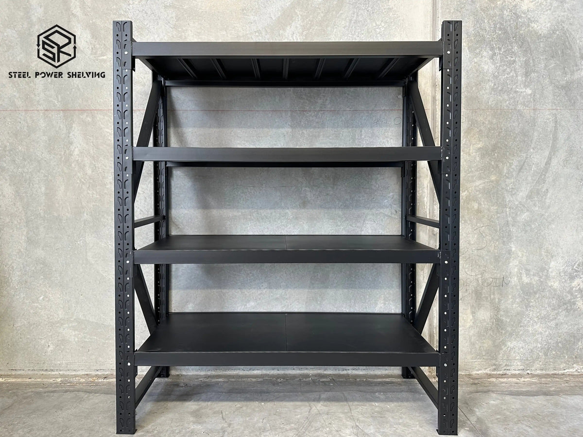 Garage Shelving 1.8m(H)x1.5m(L)x0.6m(D) 1200kg Metal Storage Rack Adjustable Shelves Garage Shelving 1.8m(H)x1.5m(L)x0.6m(D) 1200kg Metal Storage Rack Adjustable Shelves
