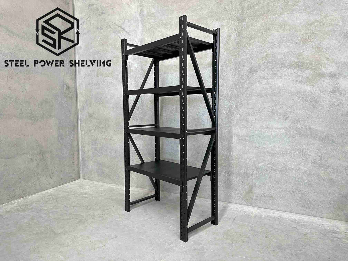 Garage Shelving 2.4m(H)x1.2m(L)x0.6m(D) 1200kg Storage Rack Adjustable Heavy Duty Shelves