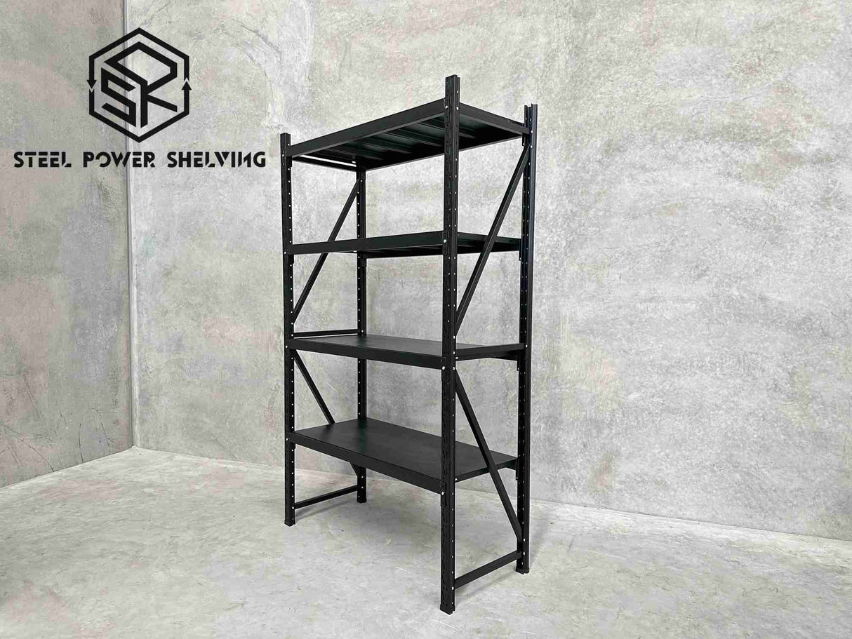 Garage Shelving 2.0m(H)x1.2m(L)x0.5m(D) 800kg Metal Storage Rack Adjustable Shelves