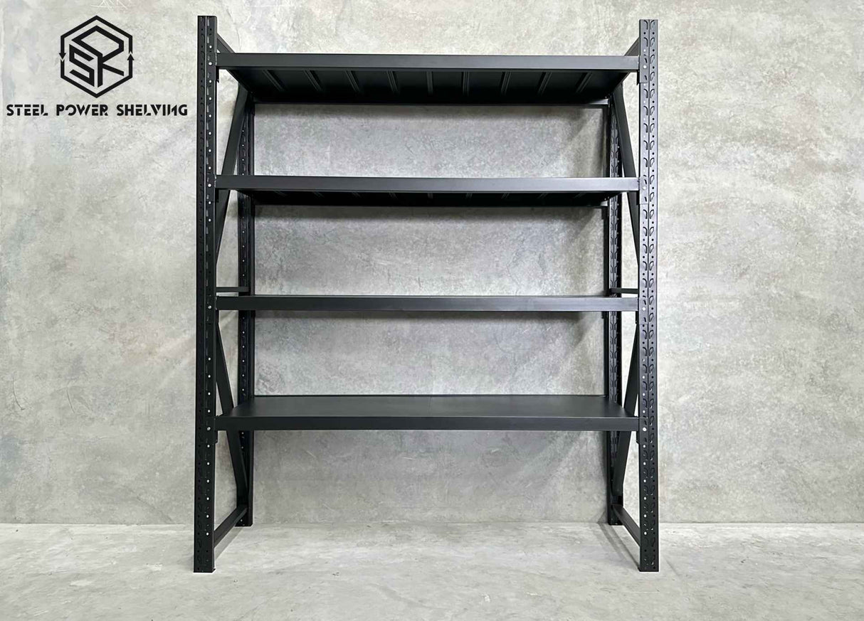 Garage Shelving 2.4m(H)x2.0m(L)x0.6m(D) 1200kg Storage Rack Adjustable Heavy Duty Shelves