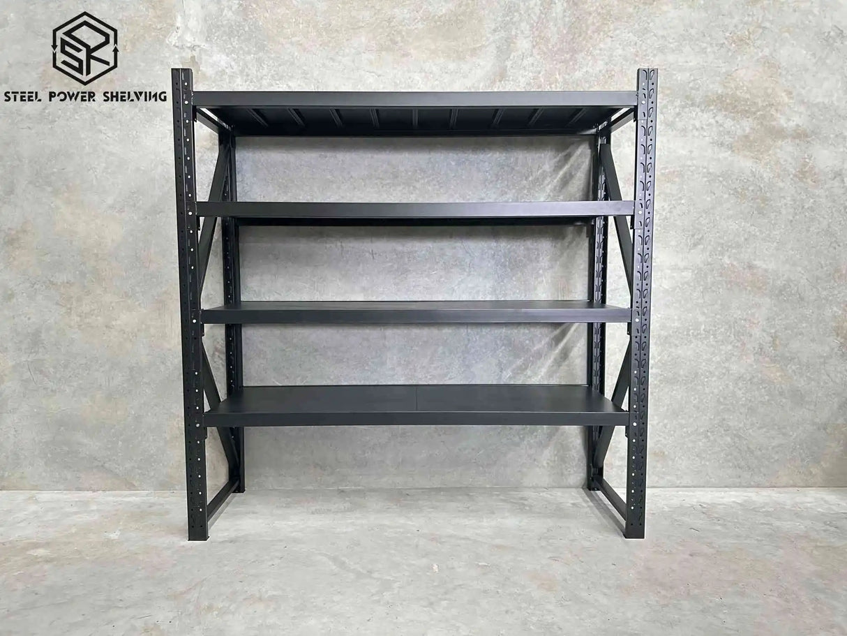 Garage Shelving 2.0m(H)x2.0m(L)x0.6m(D) 1200kg Metal Storage Rack Adjustable Shelves Garage Shelving 2.0m(H)x2.0m(L)x0.6m(D) 1200kg Metal Storage Rack Adjustable Shelves
