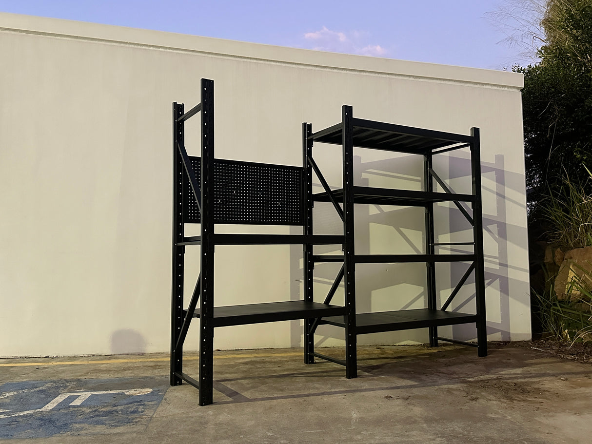 Workstation with pegboard - workbench 1.8m(H)x2.7m(L)x0.6m(D)1800kg