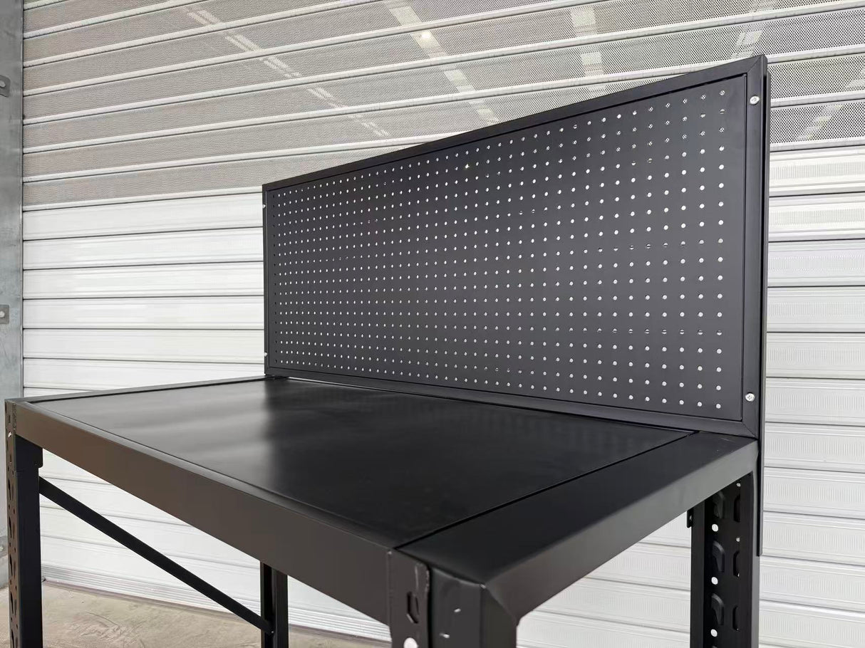 Pegboard Panel 1.2m(L)x0.5m(H) Heavy Duty Garage Workbench Tool Organiser (5 Hooks Included)