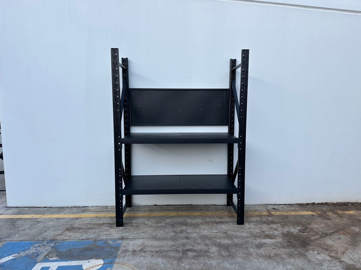 Heavy Duty Garage Workbench with Pegboard 2.0m(H)x1.5m(L)x0.6m(D) 600kg Storage Shelving System