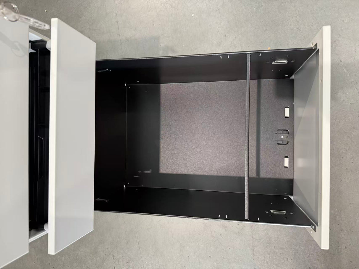 3 Drawer Mobile Pedestal Filing Cabinet – Lockable Office Drawer Unit with Wheels