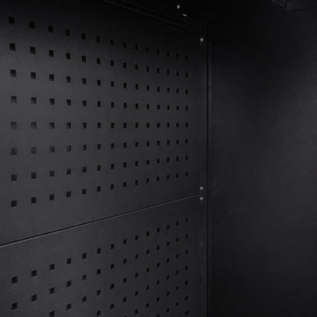 Tool Storage Cabinet – Drawer & Pegboard Storage