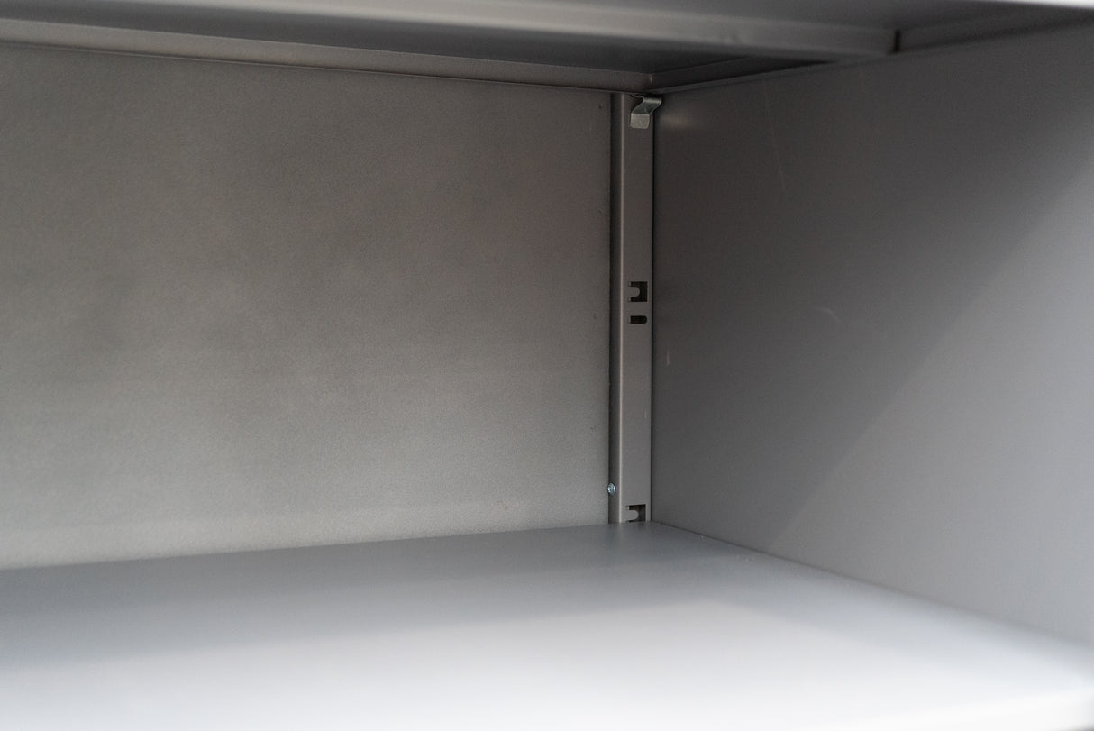 Matt File Cabinet Grey & White - Storage unit