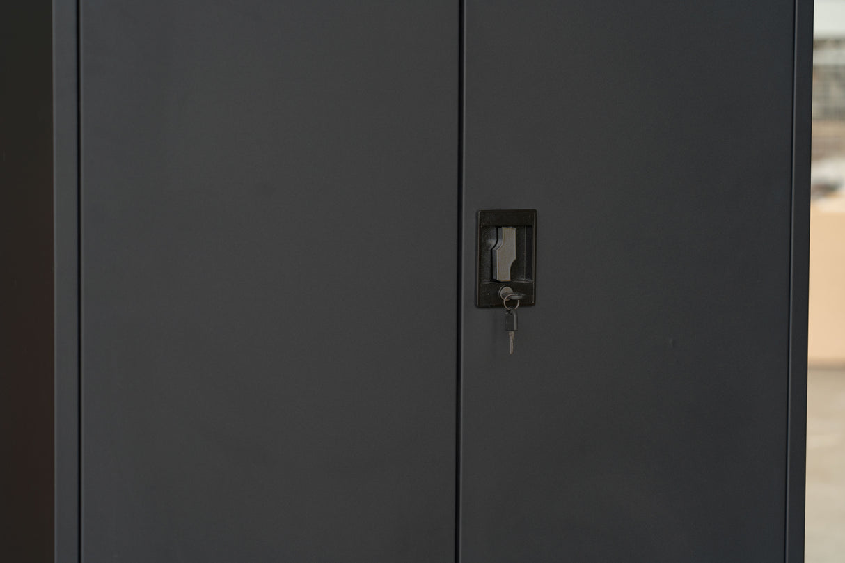 File cabinet Matt black storage unit