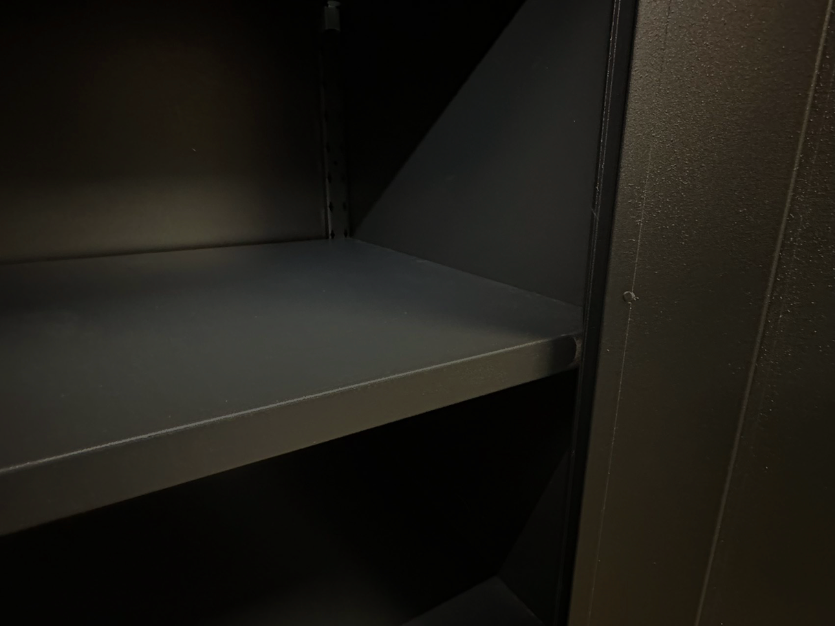 File cabinet Matt black storage unit
