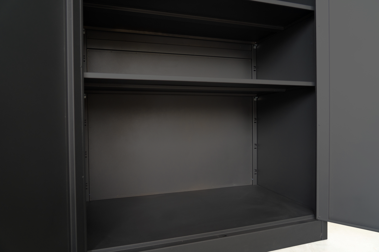 File cabinet Matt black storage unit