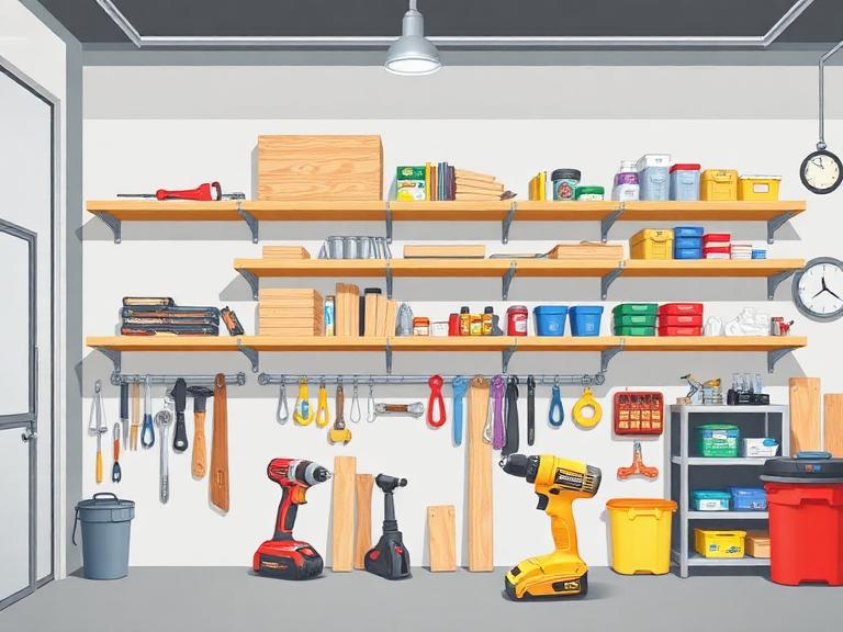 5 Steps to Make Shelves in a Garage