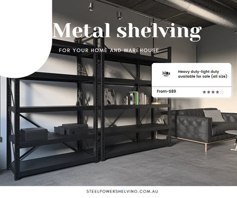 SteelPowerShelving's Cheap Garage Shelving Units in Australia
