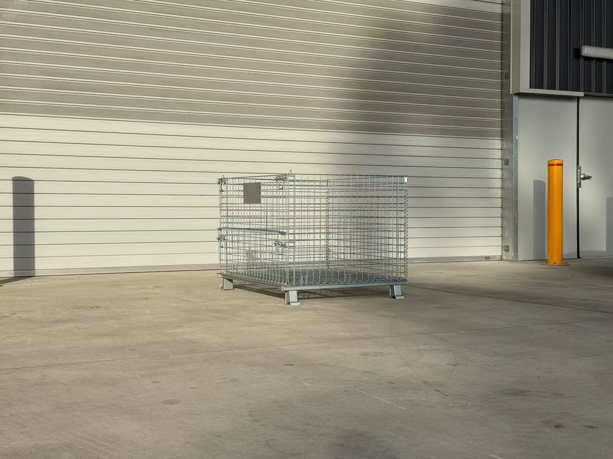 Stillage Cage 1200×1000×890mm – Folding Pallet Cage (300kg / 800kg)