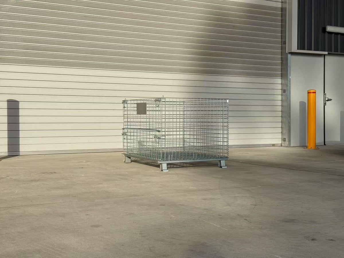 Stillage Cage 1200×1000×890mm – Folding Pallet Cage (300kg / 800kg)