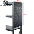 Workbench with Pegboard 2.0m x 2.0m x 0.5m – Garage Tool Storage Workstation 800kg