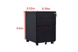 3-Drawer Lockable Mobile Pedestal