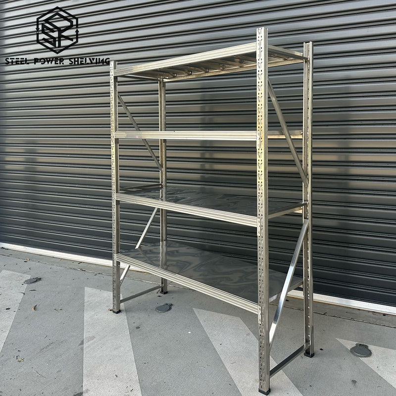 Steel Power Shelving 2mx1.5x0.6 1000kg Stainless Shelving
