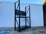 Heavy Duty Garage Workbench with Pegboard 2.4m(H)x1.5m(L)x0.6m(D) 600kg Storage Shelving System