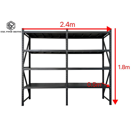 Shelf 1.8m(H)x2.4m(L)x0.5m(D)1200kg Connecting Shelving