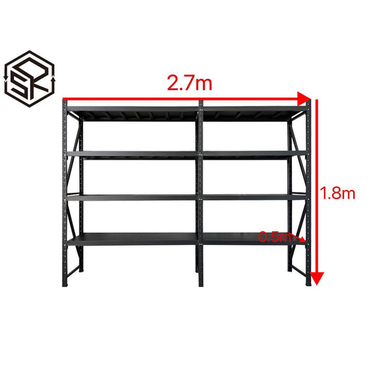 Shelf 1.8m(H)x2.7m(L)x0.5m(D)1200kg Connecting Shelving