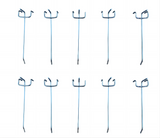 Heavy Duty Pegboard Hooks for Garage Workshop Tool Storage – 10cm 15cm 20cm (Silver & Black)