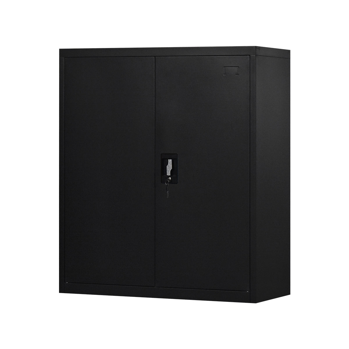 Lockable Metal Storage Cabinet with Shelf –  Steel Garage Cabinet