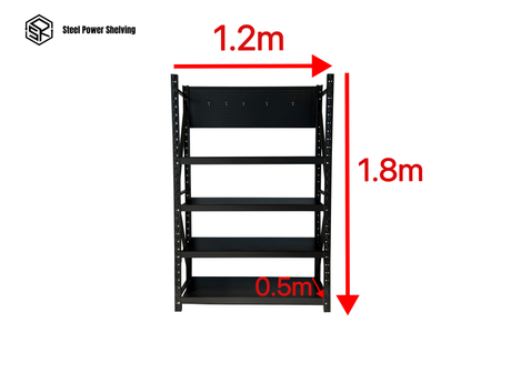 Workbench with Pegboard 1.8m x 1.2m x 0.5m – Garage Tool Storage Workstation 800kg