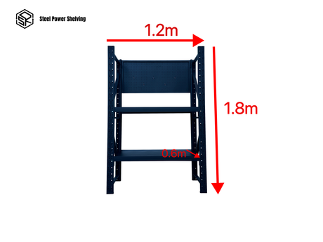 Heavy Duty Garage Workbench with Pegboard 1.8m(H)x1.2m(L)x0.6m(D) 600kg Storage Shelving System