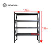 Garage Shelving 1.8m(H)x1.5m(L)x0.5m(D) 800kg Metal Storage Rack Adjustable Shelves Garage Shelving 1.8m(H)x1.5m(L)x0.5m(D) 800kg Metal Storage Rack Adjustable Shelves