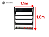 Workbench with Pegboard 1.8m x 1.5m x 0.5m – Garage Tool Storage Workstation 800kg