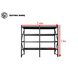 Garage Shelving 1.8m(H)x2.4m(L)x0.5m(D) 1600kg Connecting Metal Storage Rack Adjustable Shelves Garage Shelving 1.8m(H)x2.4m(L)x0.5m(D) 1600kg Connecting Metal Storage Rack Adjustable Shelves