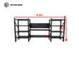 Heavy Duty Garage Workbench with Pegboard 1.8m(H)x4.4m(L)x0.6m(D) 3000kg Storage Shelving System