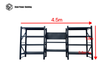 Heavy Duty Garage Workbench Workstation with Pegboard 1.8m(H)x4.5m(L)x0.6m(D) 3000kg