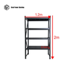 Garage Shelving 2.0m(H)x1.2m(L)x0.5m(D) 800kg Metal Storage Rack Adjustable Shelves