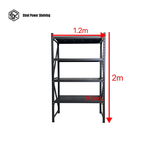 Garage Shelving 2.0m(H)x1.2m(L)x0.5m(D) 800kg Metal Storage Rack Adjustable Shelves