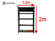 Workbench with Pegboard 2.0m x 1.2m x 0.5m – Garage Tool Storage Workstation 800kg