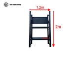 Heavy Duty Garage Workbench with Pegboard 2.0m(H)x1.2m(L)x0.6m(D) 600kg Storage Shelving System
