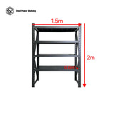 Garage Shelving 2.0m(H)x1.5m(L)x0.6m(D) 1200kg Metal Storage Rack Adjustable Shelves Garage Shelving 2.0m(H)x1.5m(L)x0.6m(D) 1200kg Metal Storage Rack Adjustable Shelves