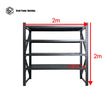 Garage Shelving 2.0m(H)x2.0m(L)x0.6m(D) 1200kg Metal Storage Rack Adjustable Shelves Garage Shelving 2.0m(H)x2.0m(L)x0.6m(D) 1200kg Metal Storage Rack Adjustable Shelves