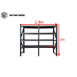 Garage Storage Rack 2.0m(H)x2.4m(L)x0.6m(D) 2400kg Shelving Adjustable Steel Shelves