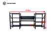Heavy Duty Garage Workbench with Pegboard 2.0m(H)x4.4m(L)x0.6m(D) 3000kg Storage Shelving System