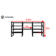 Heavy Duty Garage Shelving Workbench 2.0m(H)x4.5m(L)x0.6m(D) 3000kg Storage System Adjustable Shelves