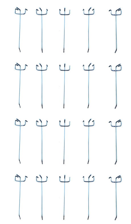 Heavy Duty Pegboard Hooks for Garage Workshop Tool Storage – 10cm 15cm 20cm (Silver & Black)