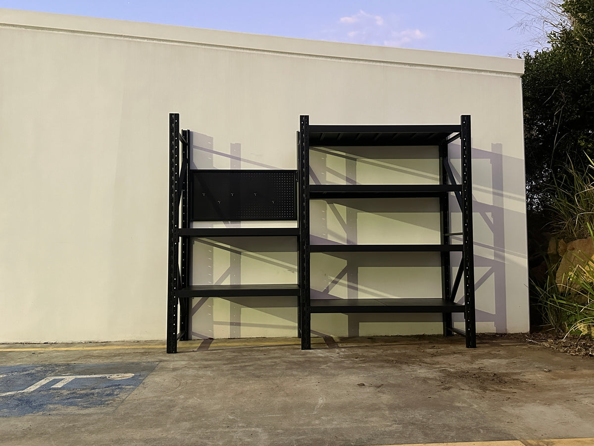 Heavy Duty Garage Workbench with Pegboard 2.0m(H)x2.7m(L)x0.6m(D) 1800kg Storage Shelving System