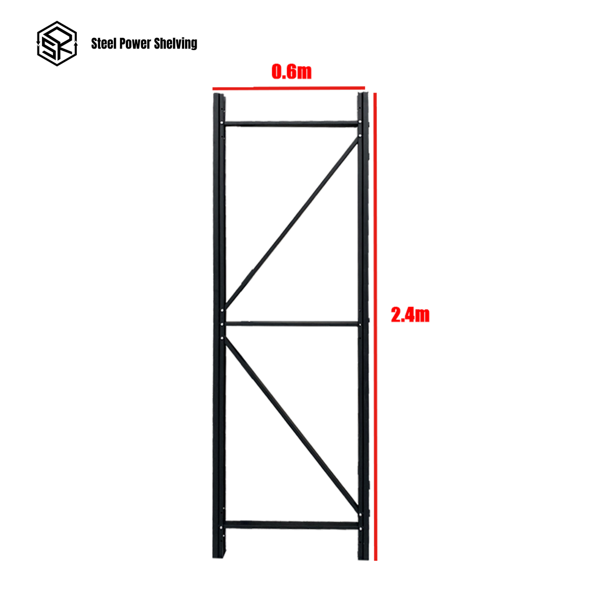 Extra Upright 2.4m(H)x0.6m(D)-Heavy Duty