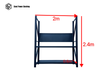 Heavy Duty Garage Workbench with Pegboard 2.4m(H)x2.0m(L)x0.6m(D) 600kg Storage Shelving System