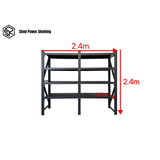 Longspan Shelving 2.4m(H)x2.4m(L)x0.6m(D) 2400kg Heavy Duty Garage Storage Adjustable Shelves