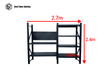 Heavy Duty Garage Workbench with Pegboard 2.4m(H)x2.7m(L)x0.6m(D) 1800kg Storage Shelving System