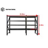 Shelf 2.4m(H)x3.2m(L)x0.6m(D)2400kg Longspan Shelving