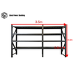 Longspan Shelving 2.4m(H)x3.5m(L)x0.6m(D) 2400kg Heavy Duty Garage Storage Adjustable Shelves
